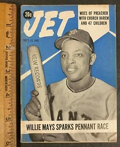 *JET* MAGAZINE #24 SEPT 1965 WILLIE MAYS COVER SCARCE EXCELLENT COND! (MS) 92221
