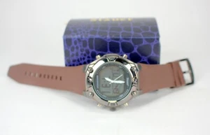 STAUER MENS WATCH IN BOX WITH RUBBER BAND - CHOCOLATE BROWN - WORKING - Picture 1 of 6