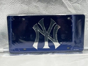 New York Yankees MLB Blue Lasercut License Plate Wincraft - Picture 1 of 1