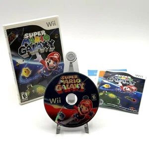 Super Mario Galaxy Wii Nintendo, 2007 Complete In Box with Manual Tested Works - Bild 1 von 5