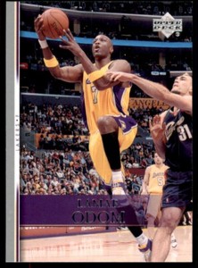 2007-08 Upper Deck Electric Court Gold Lamar Odom Los Angeles Lakers #44