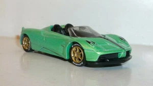 LOOSE 2020 HOT WHEELS 1:64 GREEN PAGANI HUAYRA ROADSTER WHEEL SWAP REAL RIDERS - Picture 1 of 9