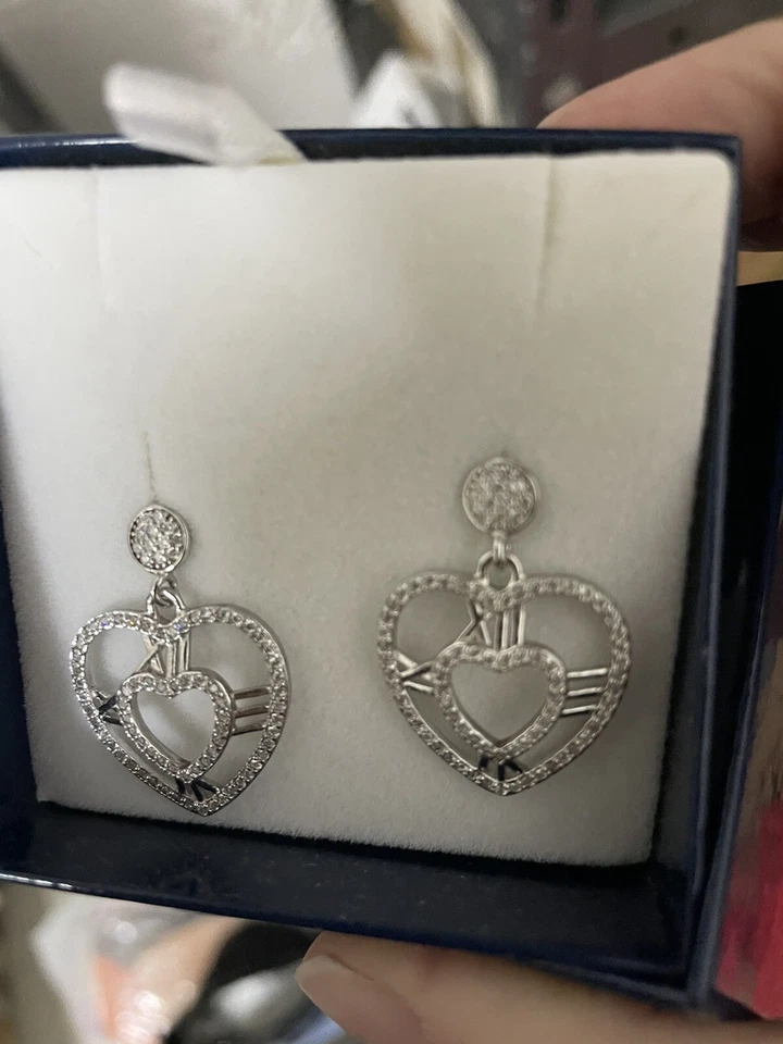 Orecchini Donna Con Pendenti A Cuore - Immagine 1 di 4