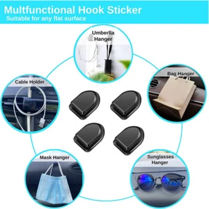 50PCS Ganci Appendiabiti Autoadesivi Stick On Wall Adesivo Asciugamano Appendiabiti Gancio - Foto 1 di 7