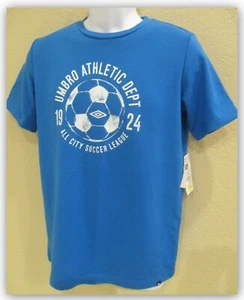 Boy XL Blue crewneck French Terry t shirt UMBRO Athletic All City Soccer League - Picture 1 of 3