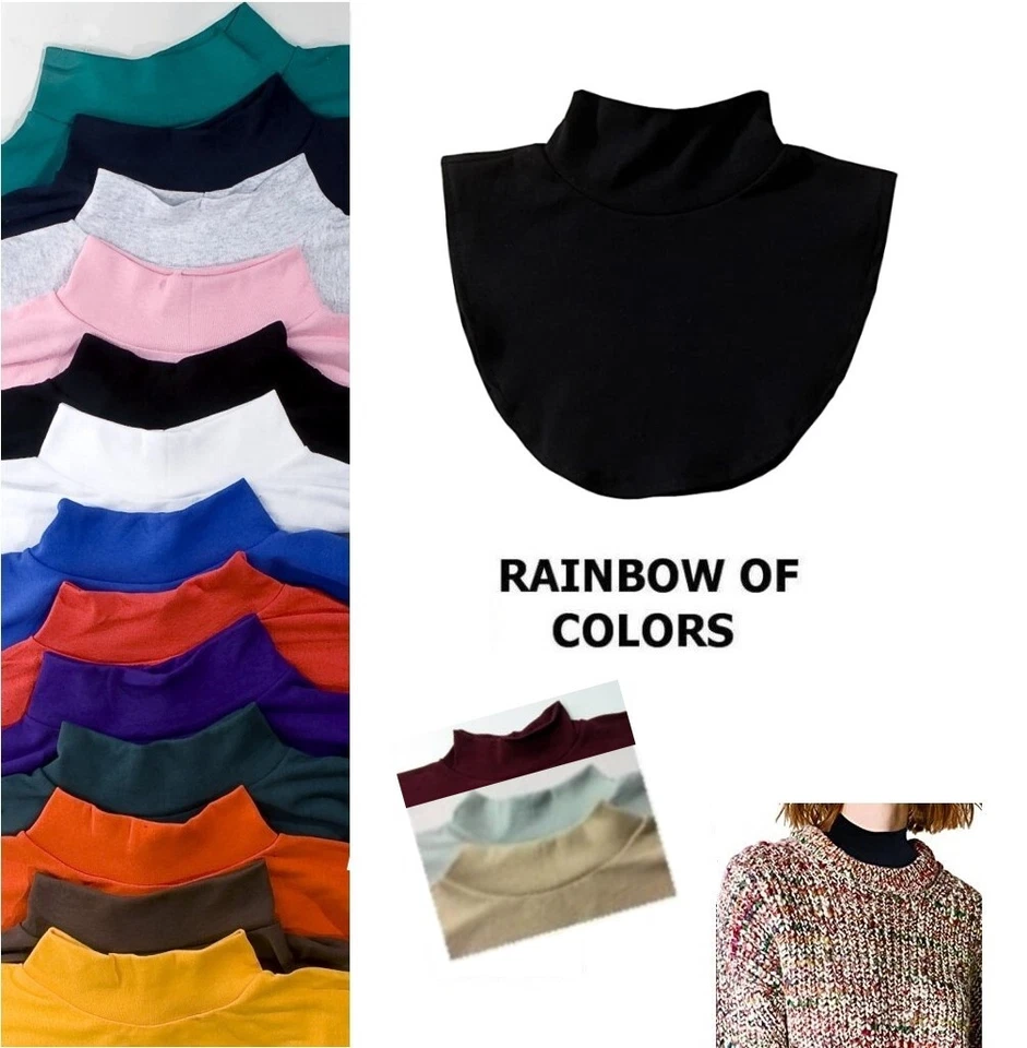 ADULT PREMIUM MOCK NECK DICKIE, DICKY, EXTRA LONG, OSFM, 100% PRESHRUNK COTTON - Image 1 of 1