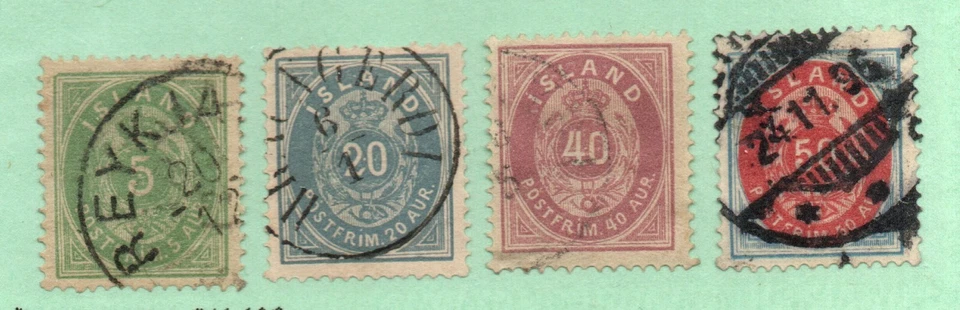 Iceland - Sc# 16 - 18 Used            /          Lot 0224318 - Image 1 of 1