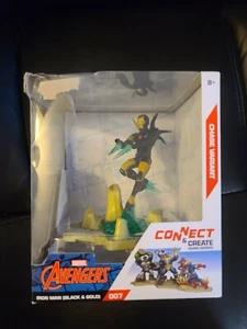 ZOTEKI Marvel Avengers Connect IRON MAN (Black & Gold #007) Chase DAMAGED BOX - Picture 1 of 6