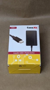 CanaKit USB-C Power Supply for Raspberry Pi 4 – New, Sealed In Box - Afbeelding 1 van 4