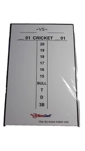 Dry Erase Scoreboard Cricket and 01 Dart Game Approx 15.75" x 10.25" New-Other - Picture 1 of 17