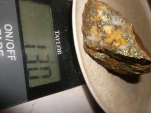 mineral de cobre oro plata, muestras de 130 gramos, mineral de alta calidad. - Imagen 1 de 6