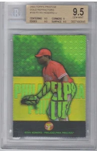 BGS Gem Mint 9.5 2003 Topps Pristine Ryan Howard Gold Refractor Rookie #'d /69 - Bild 1 von 1