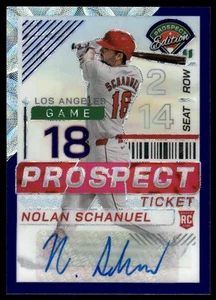 2024 Panini Prospect Edition NOLAN SCHANUEL MIRA TELESCÓPICA PÚRPURA PRIZM AUTO/49 RC #129 - Imagen 1 de 2