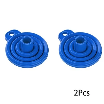 2Pcs Silicone Car Engine Funnel Oil Change Motorcycle Liquid Washer Filter Tool - Imagem 1 de 4