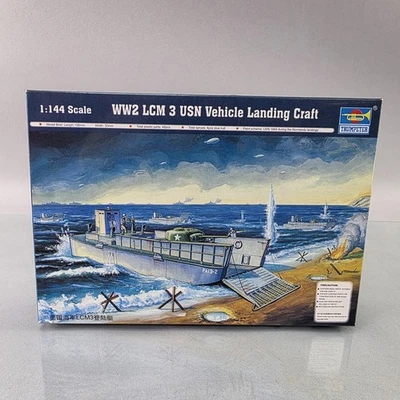 Trompetista 00102 1:144 Segunda Guerra Mundial LCM 3 USN Vehículo Landing Craft Modelo Kit NUEVO ABIERTO Foto 1 de 4