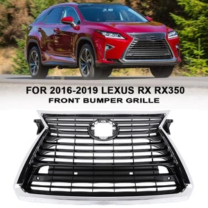 For Lexus RX RX350 RX450h 2016-2019 No Camera Upper Lower Grille Chrome Trim - Picture 1 of 10