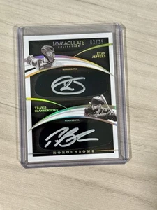 Ryan Jeffers Travis Blankenhorn 2021 Immaculate Dual Eye Black Auto /25 Twins SP - Picture 1 of 2