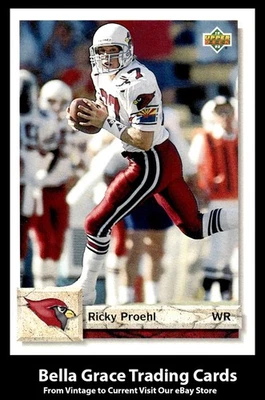 Fútbol americano NFL Upper Deck Ricky Proehl #577 Phoenix Cardinals 1992 Foto 1 de 2