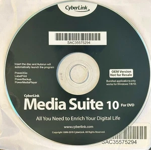 CyberLink Media Suite 10 do oprogramowania DVD SAC35575294 - Zdjęcie 1 z 1