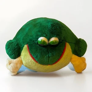 Vintage 70’s Ferky Plush Frog Russ Berrie Green Stuffed Animal See Pics - Picture 1 of 6