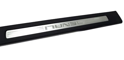 Front Door Sill Plate Driver Side Black GMC Denali Script GMC Sierra 1500 Yukon - Image 1 of 4