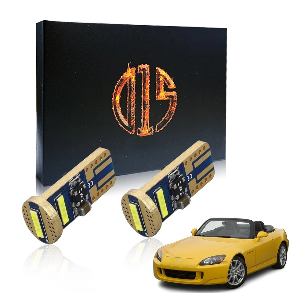 Lâmpada de LED branca 1200LM T10 194 placa de licença para 2000-2009 Honda S2000 - Imagem 1 de 4