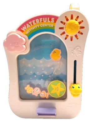 Tomy Waterfuls Centro de Actividades Vintage 1986 Cuna Juguete con Caja e Instrucciones Foto 1 de 4
