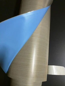 TEFLON FABRIC COATED FIBERGLASS .005"x36"x3 FEET PTFE WITH ADHESIVE 11635-270 - Picture 1 of 1