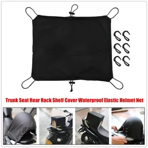 US Waterproof Motorcycle Bike Trunk Seat Rear Rack Luggage Shelf Modified Cover - Foto 1 di 13