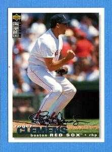 Roger Clemens 1995 Collector's Choice Silver Signature #410 Medias Rojas de Boston - Imagen 1 de 1