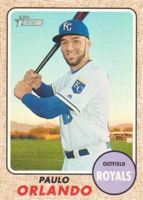 2017 Topps Heritage #276 Paulo Orlando Kansas City Royals - Image 1 of 2