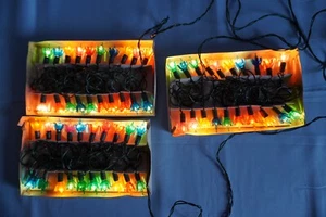Kurt Adler Santa's World 3 sets of 20 mini flower Christmas lights multi colored - Picture 1 of 10