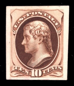 MOMEN US STAMPS #161P4 PLATE PROOF ON CARD XF LOT #94555* - Picture 1 of 2