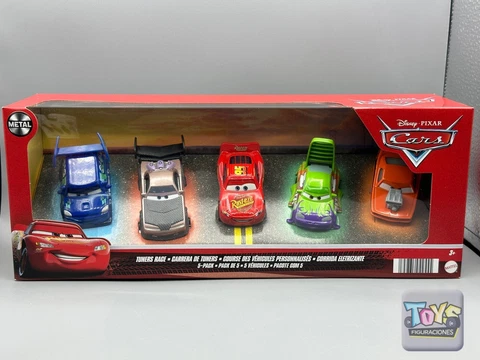 Disney Pixar Cars TUNERS RACE 5 Pack , DJ , Boost, Wingo,Snot Rot & McQueen 2022 Cover