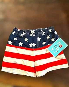 Happy 4th boys flag swim trunks Size 18M - Picture 1 of 2