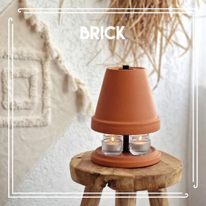 NTRY Home® Teelichtofen - BRICK Ø18 - Doppelwandig - Tischofen - Black-Line - Bild 1 von 8
