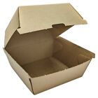 180 Burgerboxen S (105x102x84mm), braun Wellpappe Box fr Pommes, Wings, Nuggets