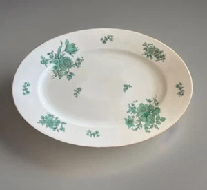 Thomas by Rosenthal Germany Chippendale Green Floral 15” Gold Trim Platter - Picture 1 of 6