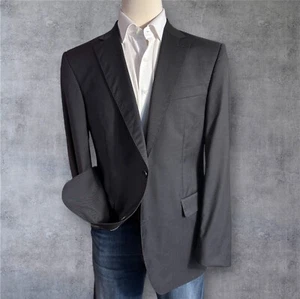 LLOYD GERMANY Mens Blazer Sport Coat Two Button Jacket 46R Wool Gray Suits - Picture 1 of 12