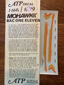1/144 ATP Decal MOHAWK AIRLINES: BAC ONE ELEVEN 1-11 for Airfix kit OOP - Picture 1 of 1