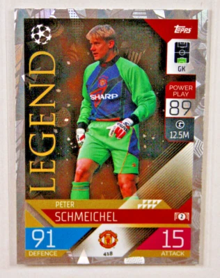 Topps Match Attax 2022/23 PETER SCHMEICHEL (MANCHESTER UTD) Legend #418 Foto 1 de 4