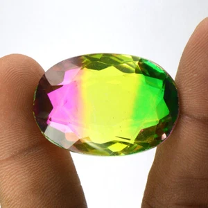 71.57 Ct Multi-Color Tourmaline Oval Cut Shape Loose Gemstone - Picture 1 of 4
