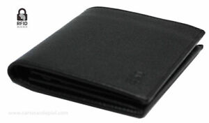 Tarjetero billetero de piel anti-copia de tarjetas RFID-BLOCKER  