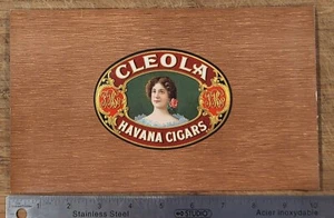 ADVERTISING Label Cigar Inner Cleola Havana Cigars Wood Grain - Picture 1 of 2