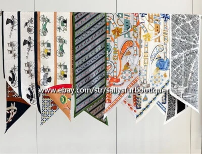 Sallys Boutique 16 Momme Sarga Seda Bufanda Larga Cinta Grande Diadema Corbata para el Cuello Foto 1 de 4