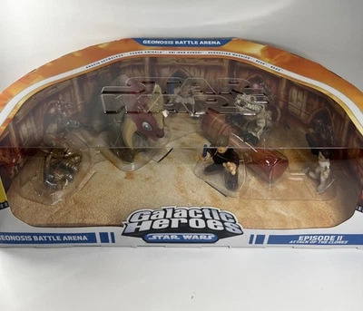 Galactic Heroes Geonosis Battle Arena Episode II Anakin, Padme, Obi- Wan, Reek, - Image 1 of 4