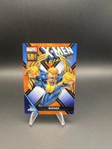 2025 Topps Chrome Marvel Banshee X-Men Giant Size 50th Refractor Orange #5/25 - Picture 1 of 2