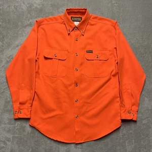 Remington Shirt Mens Medium Blaze Orange Hunting Outdoor Safety Shooting - Picture 1 of 6