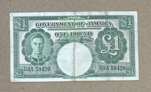1950 Government of Jamaica  One Pound Note  A3 - Bild 1 von 3