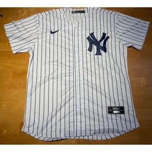 Camiseta cosida XL blanca de béisbol de los New York Yankees de la MLB - Imagen 1 de 3